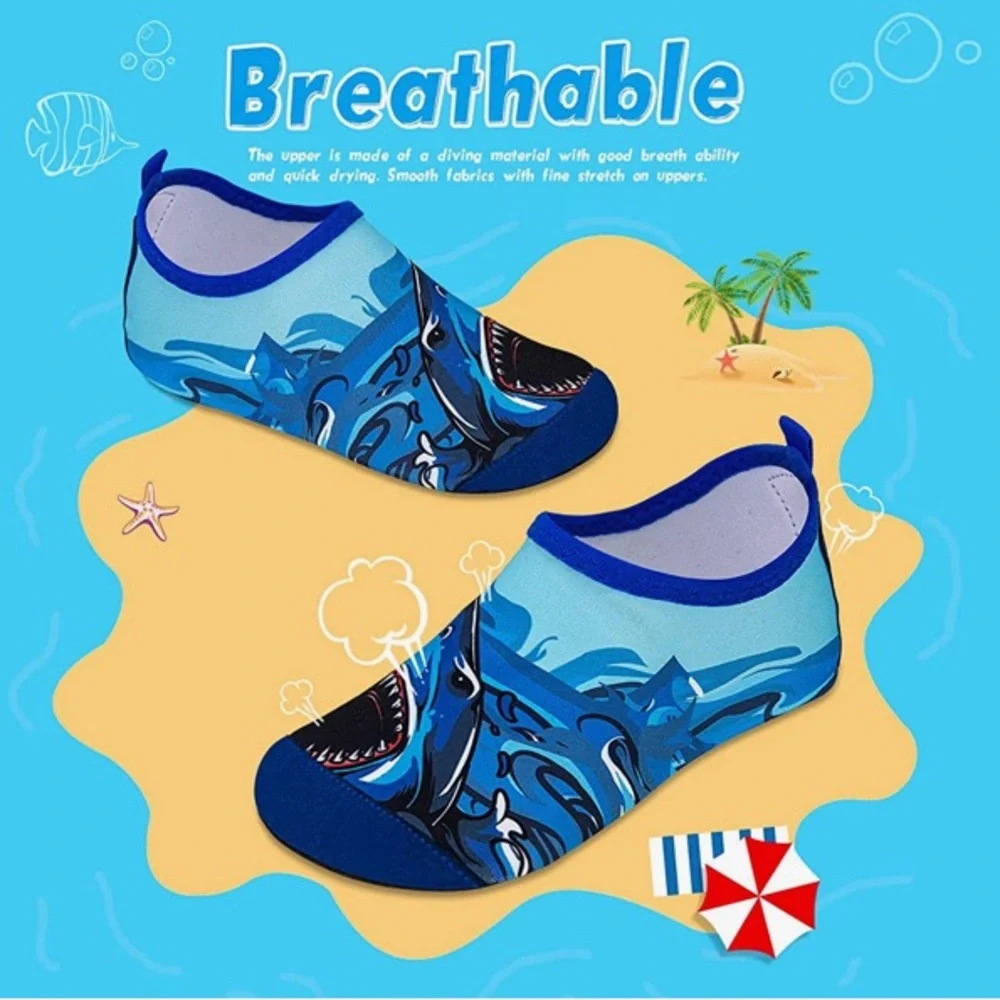 Kids Water Shoes Boys Toddler Non-Slip Quick Dry Aqua Socks for Beach Swimming